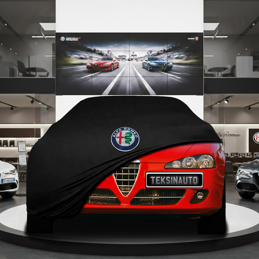 Alfa Romeo 147 Hatchback (2000-2010) Custom Fit Indoor Car Cover Soft Stretch Black Gray Blue Red Dust Protection Garage Cover Laser Cut + Bag