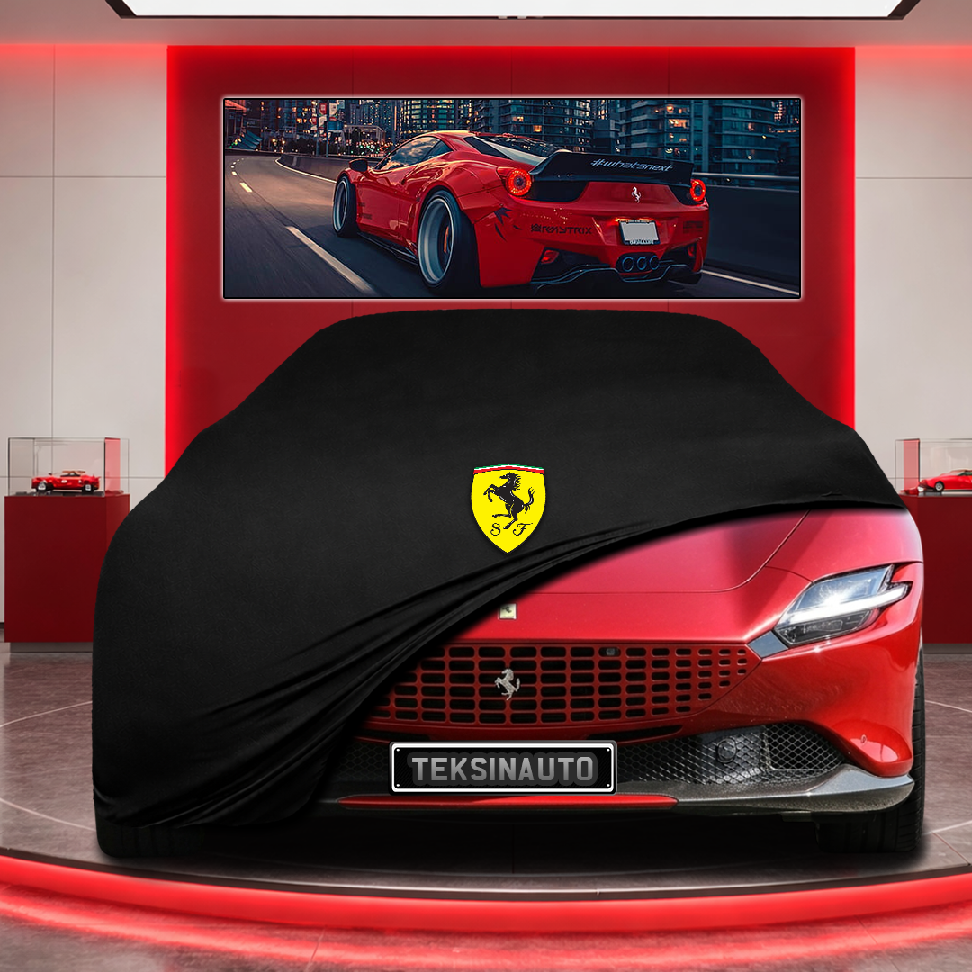 Ferrari Roma Custom Fit Indoor Car Cover Soft Stretch Black Gray Blue Red Dust Protection Garage Cover Laser Cut + Bag