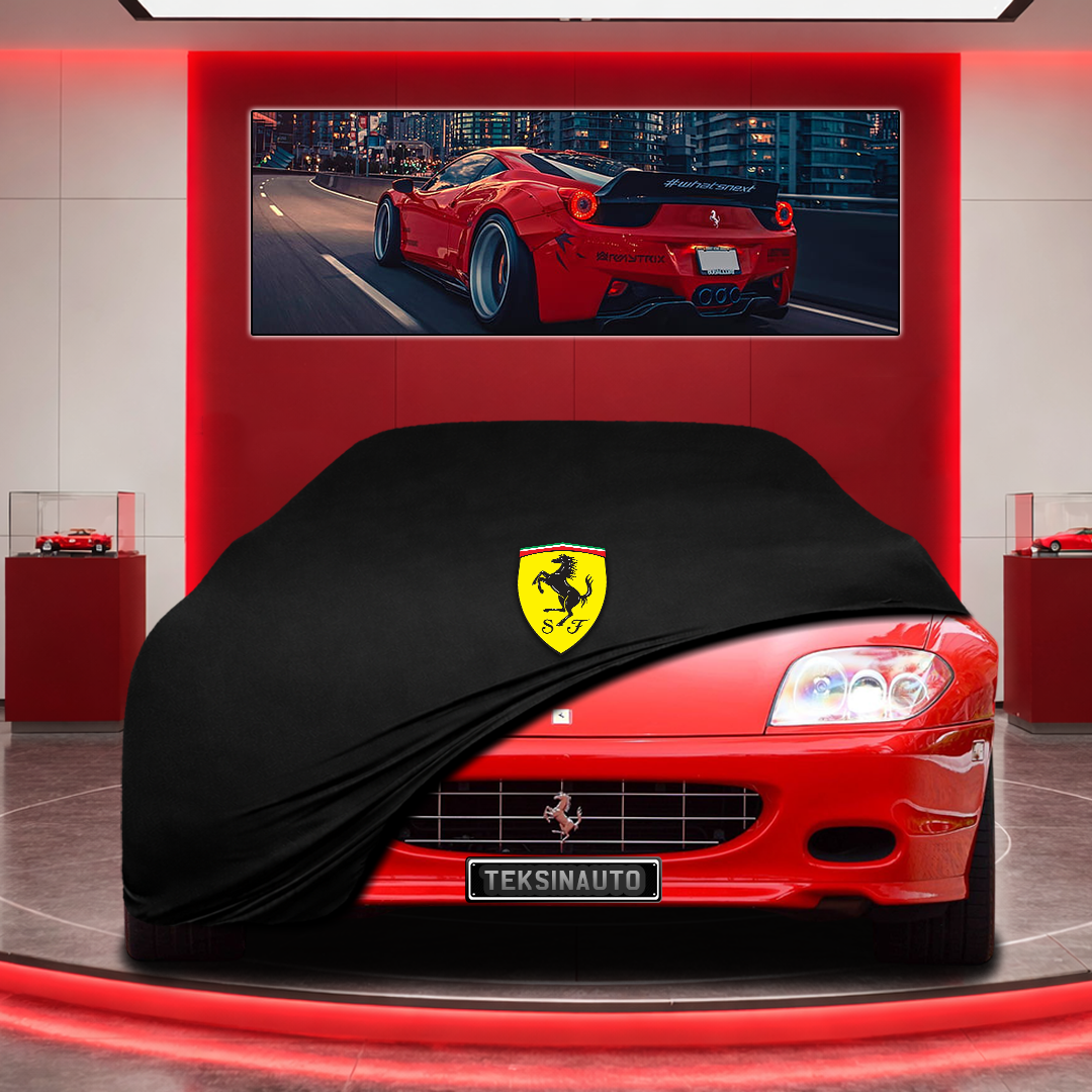 Ferrari 575 SuperAmerica Custom Fit Indoor Car Cover Soft Stretch Black Gray Blue Red Dust Protection Garage Cover Laser Cut + Bag