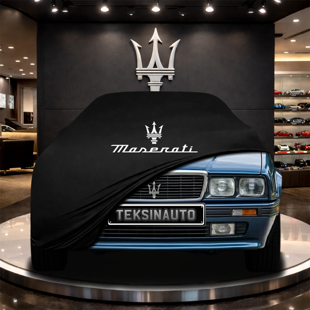 MASERATİ 228 (1986-1992) Custom Fit Indoor Car Cover Soft Stretch Black Gray Blue Red Dust Protection Garage Cover Laser Cut + Bag
