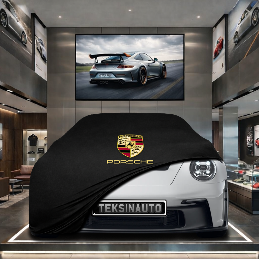 PORSCHE 911 GT3 RS Custom Fit Indoor Car Cover Soft Stretch Black Gray Blue Red Dust Protection Garage Cover Laser Cut + Bag (Kopya)