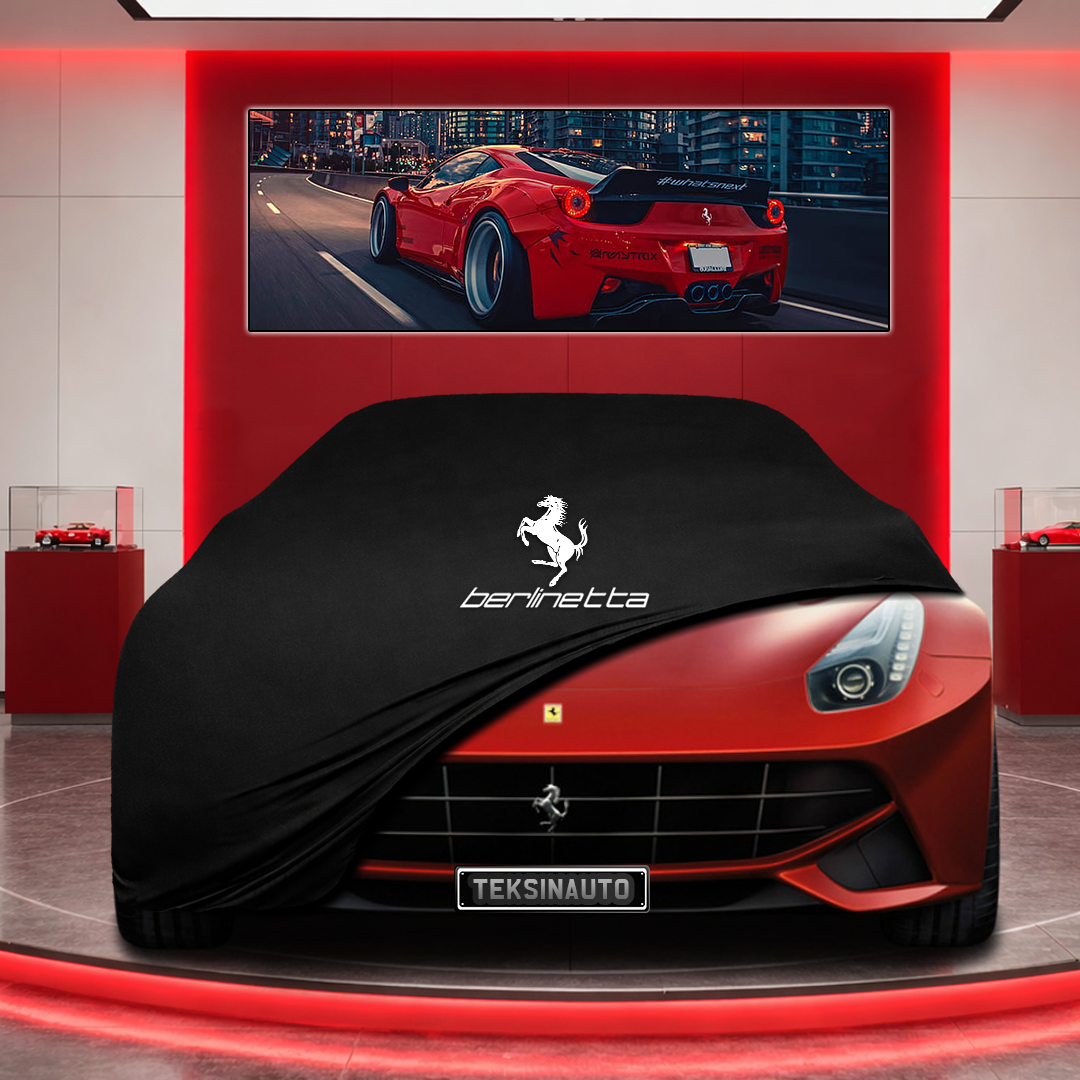 Ferrari F12 Berlinetta Custom Fit Indoor Car Cover Soft Stretch Black Gray Blue Red Dust Protection Garage Cover Laser Cut + Bag