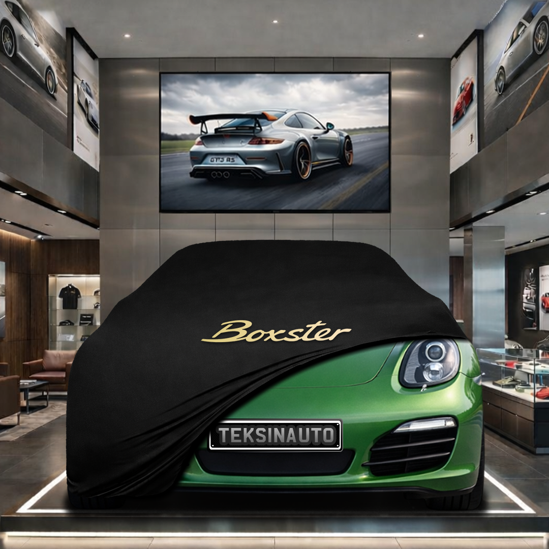 Porsche Boxster 981 (2012-2016) Custom Fit Indoor Car Cover Soft Stretch Black Gray Blue Red Dust Protection Garage Cover Laser Cut + Bag
