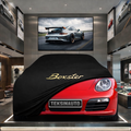 Porsche Boxster 987 (2004-2012) Custom Fit Indoor Car Cover Soft Stretch Black Gray Blue Red Dust Protection Garage Cover Laser Cut + Bag