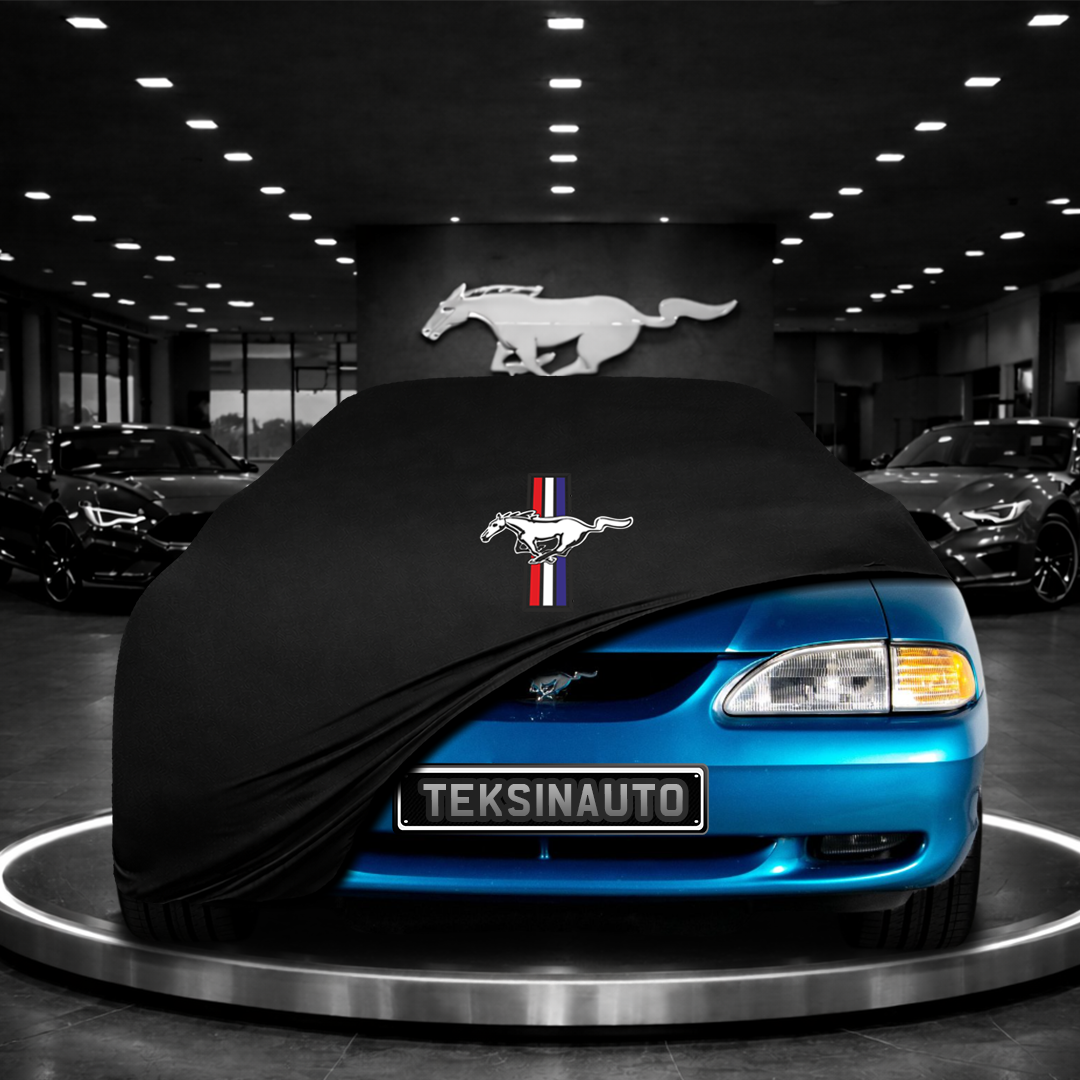 MUSTANG 4 1994-2004 Custom Fit Indoor Car Cover Soft Stretch Black Gray Blue Red Dust Protection Garage Cover Laser Cut + Bag