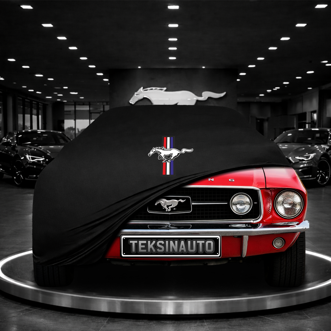 MUSTANG 1 MY 71 1964-1973    Custom Fit Indoor Car Cover Soft Stretch Black Gray Blue Red Dust Protection Garage Cover Laser Cut + Bag