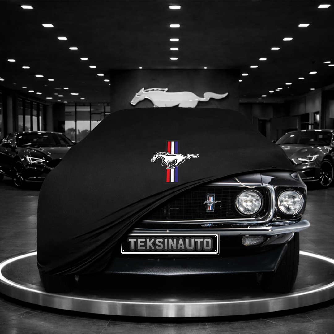 MUSTANG 1 MY 69 1964-1973  Custom Fit Indoor Car Cover Soft Stretch Black Gray Blue Red Dust Protection Garage Cover Laser Cut + Bag
