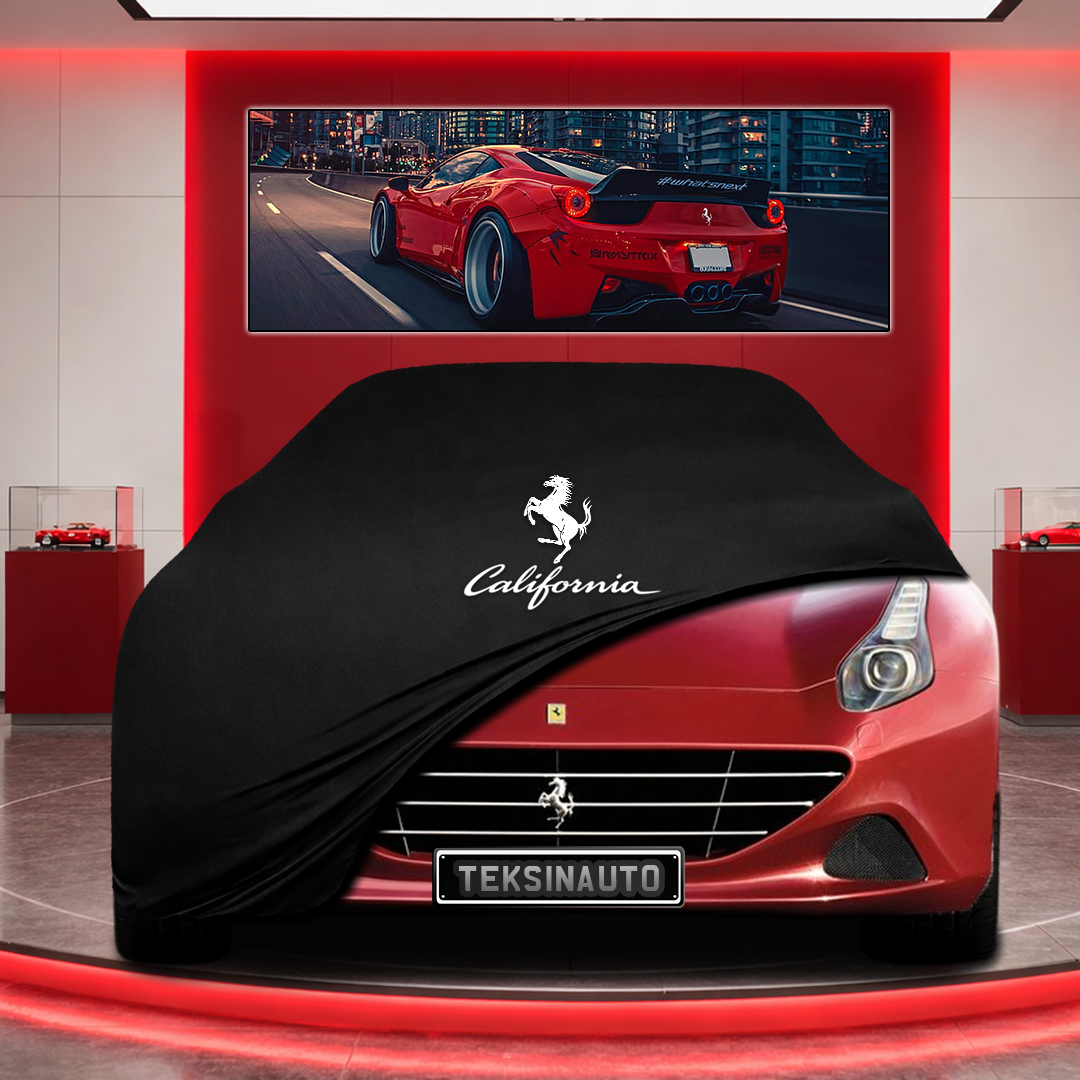 Ferrari California Custom Fit Indoor Car Cover Soft Stretch Black Gray Blue Red Dust Protection Garage Cover Laser Cut + Bag