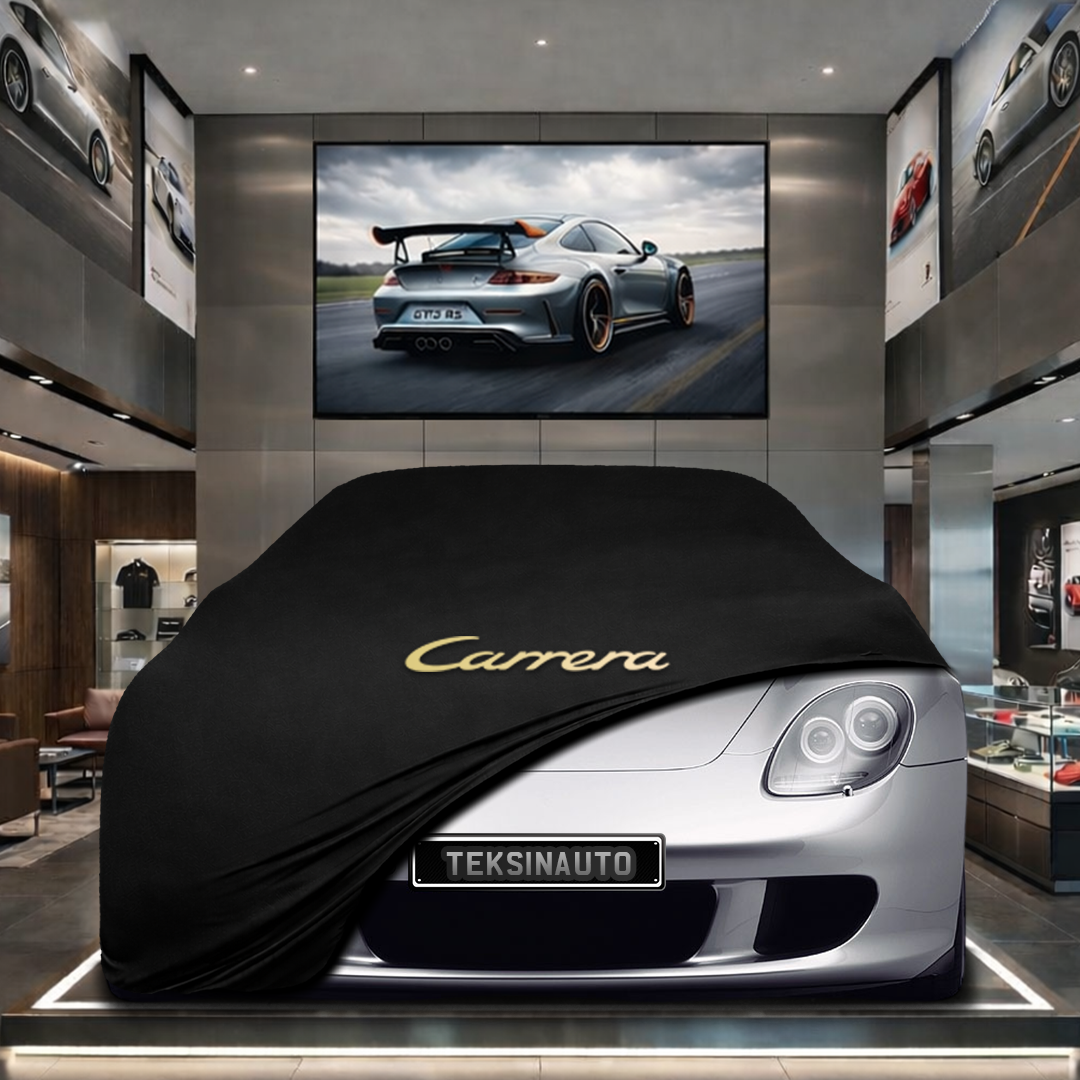 Porsche Carrera GT Custom Fit Indoor Car Cover Soft Stretch Black Gray Blue Red Dust Protection Garage Cover Laser Cut + Bag