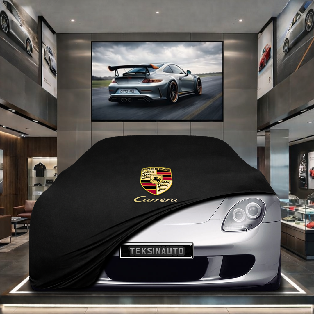 Porsche Carrera GT Custom Fit Indoor Car Cover Soft Stretch Black Gray Blue Red Dust Protection Garage Cover Laser Cut + Bag