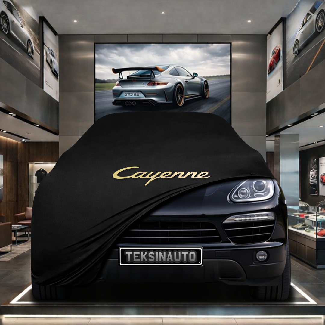 Porsche Cayenne 2 (2014-2017) Custom Fit Indoor Car Cover Soft Stretch Black Gray Blue Red Dust Protection Garage Cover Laser Cut + Bag