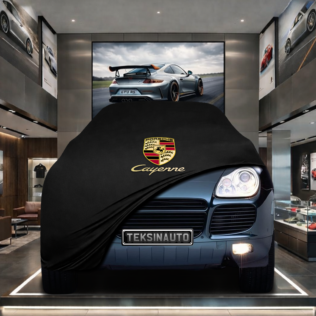Porsche Cayenne 955 (2002-2010) Custom Fit Indoor Car Cover Soft Stretch Black Gray Blue Red Dust Protection Garage Cover Laser Cut + Bag