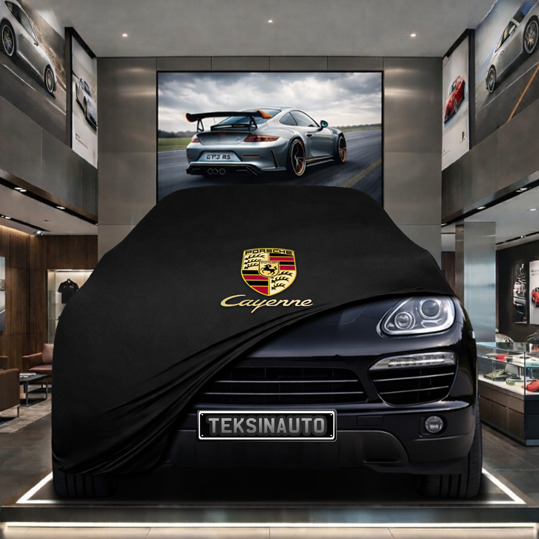 Porsche Cayenne 2 (2014-2017) Custom Fit Indoor Car Cover Soft Stretch Black Gray Blue Red Dust Protection Garage Cover Laser Cut + Bag