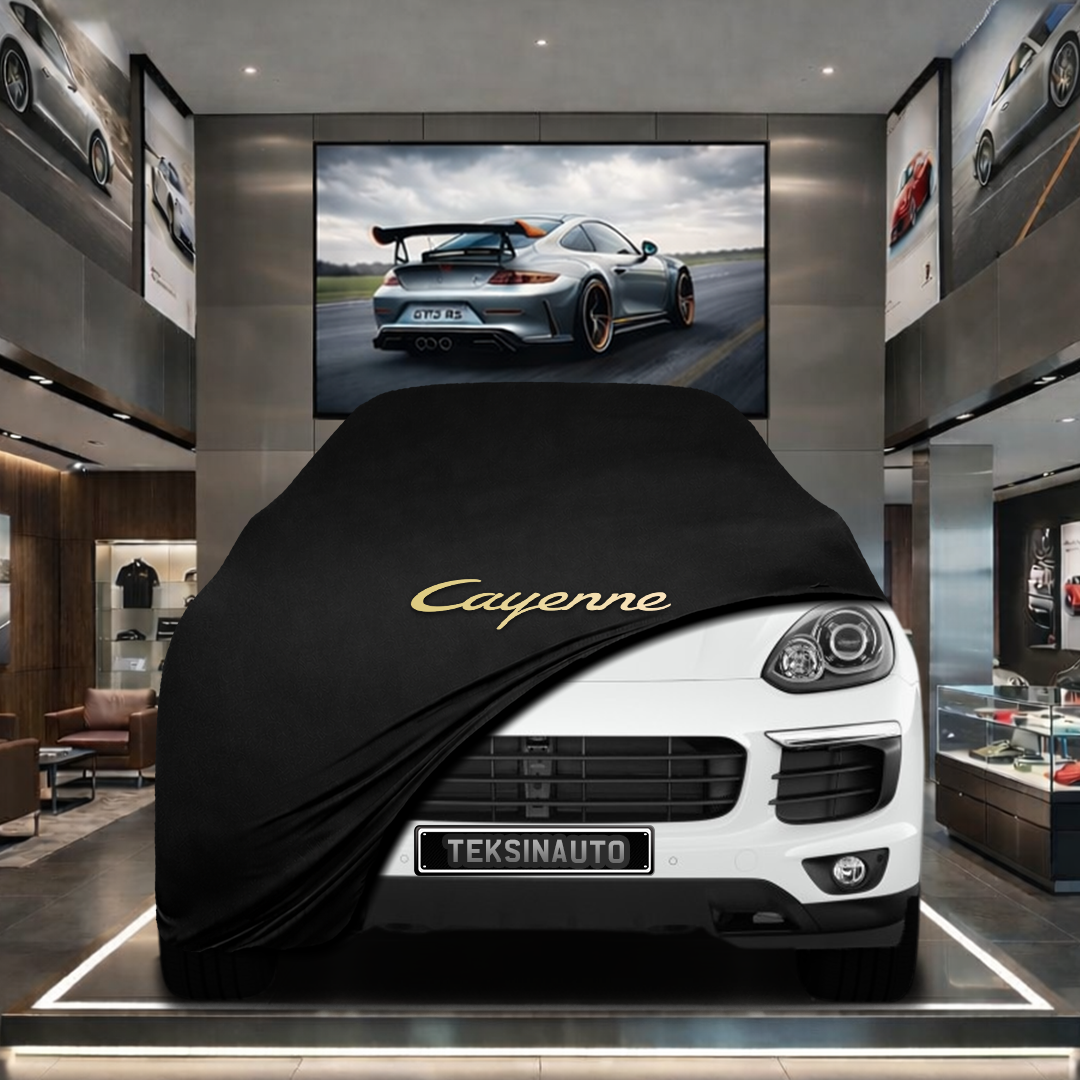Porsche Cayenne 3 (2017-) Custom Fit Indoor Car Cover Soft Stretch Black Gray Blue Red Dust Protection Garage Cover Laser Cut + Bag