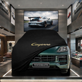PORSCHE CAYENNE 3 2023- Custom Fit Indoor Car Cover Soft Stretch Black Gray Blue Red Dust Protection Garage Cover Laser Cut + Bag