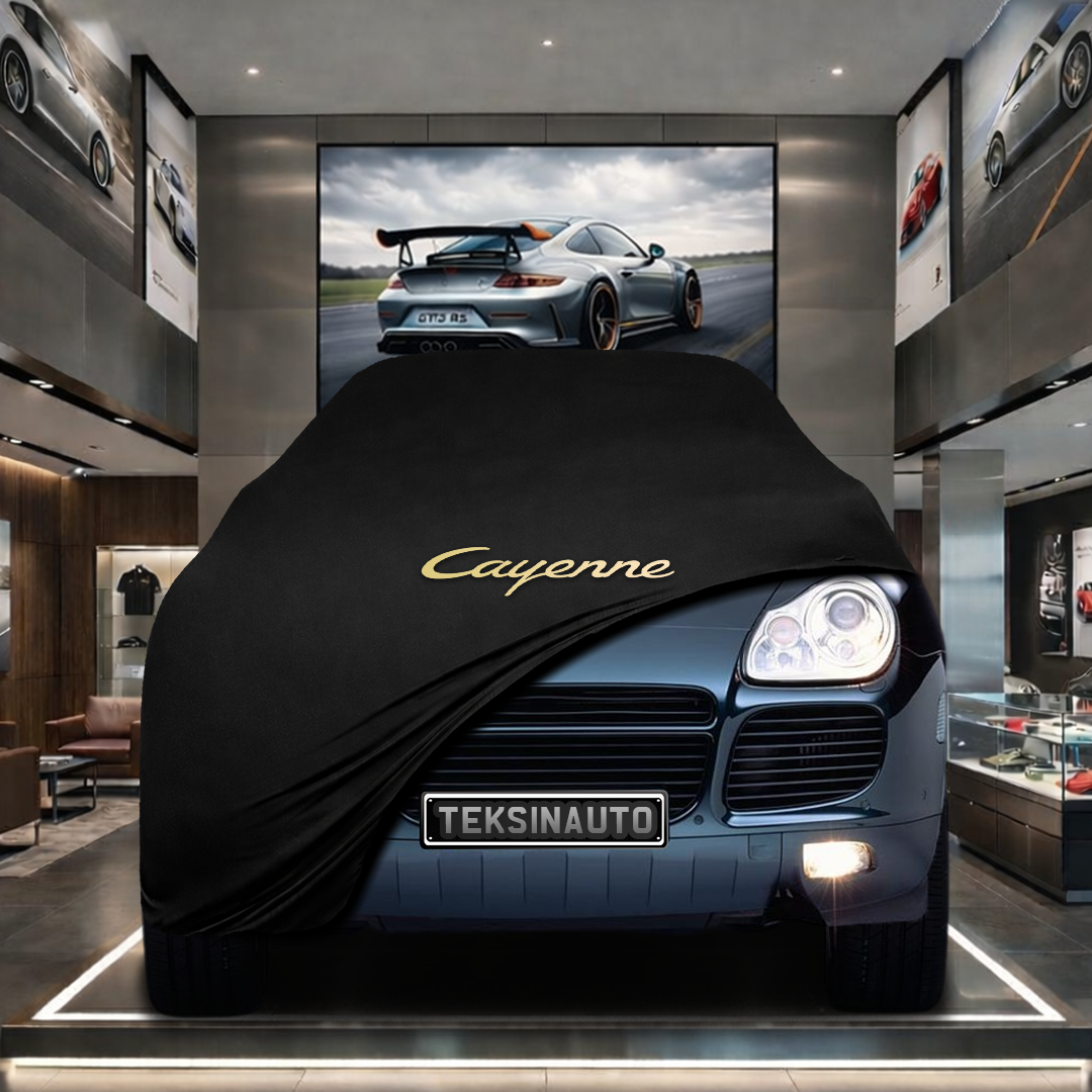 Porsche Cayenne 955 (2002-2010) Custom Fit Indoor Car Cover Soft Stretch Black Gray Blue Red Dust Protection Garage Cover Laser Cut + Bag