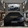 PORSCHE CAYMAN 718 982 2017- Custom Fit Indoor Car Cover Soft Stretch Black Gray Blue Red Dust Protection Garage Cover Laser Cut + Bag