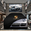 Porsche Cayman 987C (2005-2012) Custom Fit Indoor Car Cover Soft Stretch Black Gray Blue Red Dust Protection Garage Cover Laser Cut + Bag