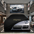 Porsche Cayman 987C (2005-2012) Custom Fit Indoor Car Cover Soft Stretch Black Gray Blue Red Dust Protection Garage Cover Laser Cut + Bag