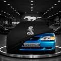 MUSTANG 4 1994-2004 Custom Fit Indoor Car Cover Soft Stretch Black Gray Blue Red Dust Protection Garage Cover Laser Cut + Bag
