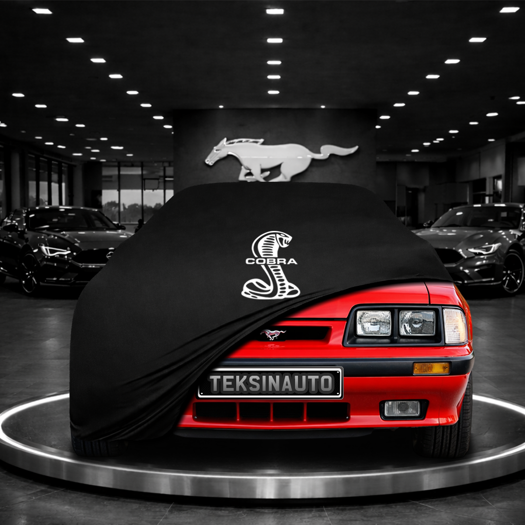 MUSTANG 3 1979-1993 Custom Fit Indoor Car Cover Soft Stretch Black Gray Blue Red Dust Protection Garage Cover Laser Cut + Bag
