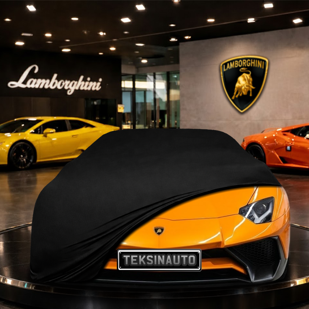 Lamborghini Aventador LP750-4 SUPERVELOCE ROADSTER (2015-2017) Indoor Car Cover Custom Fit, Black, Gray, Blue, Red Color