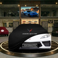 Chevrolet Corvette C8 (2020-) Custom Fit Indoor Car Cover Soft Stretch Black Gray Blue Red Dust Protection Garage Cover Laser Cut + Bag