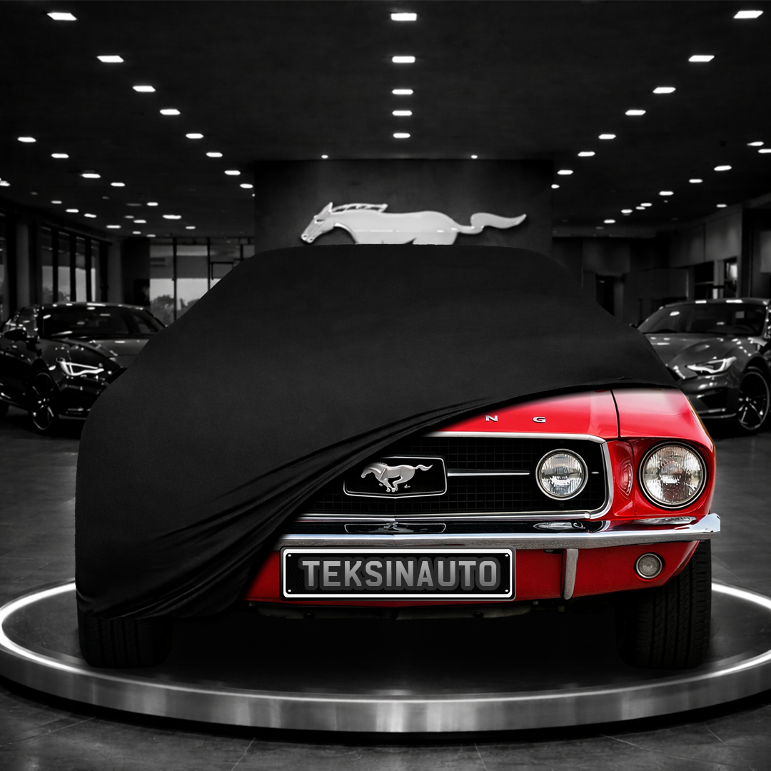 MUSTANG 1 MY 71 1964-1973    Custom Fit Indoor Car Cover Soft Stretch Black Gray Blue Red Dust Protection Garage Cover Laser Cut + Bag