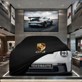 PORSCHE 911 GT3 RS Custom Fit Indoor Car Cover Soft Stretch Black Gray Blue Red Dust Protection Garage Cover Laser Cut + Bag (Kopya)