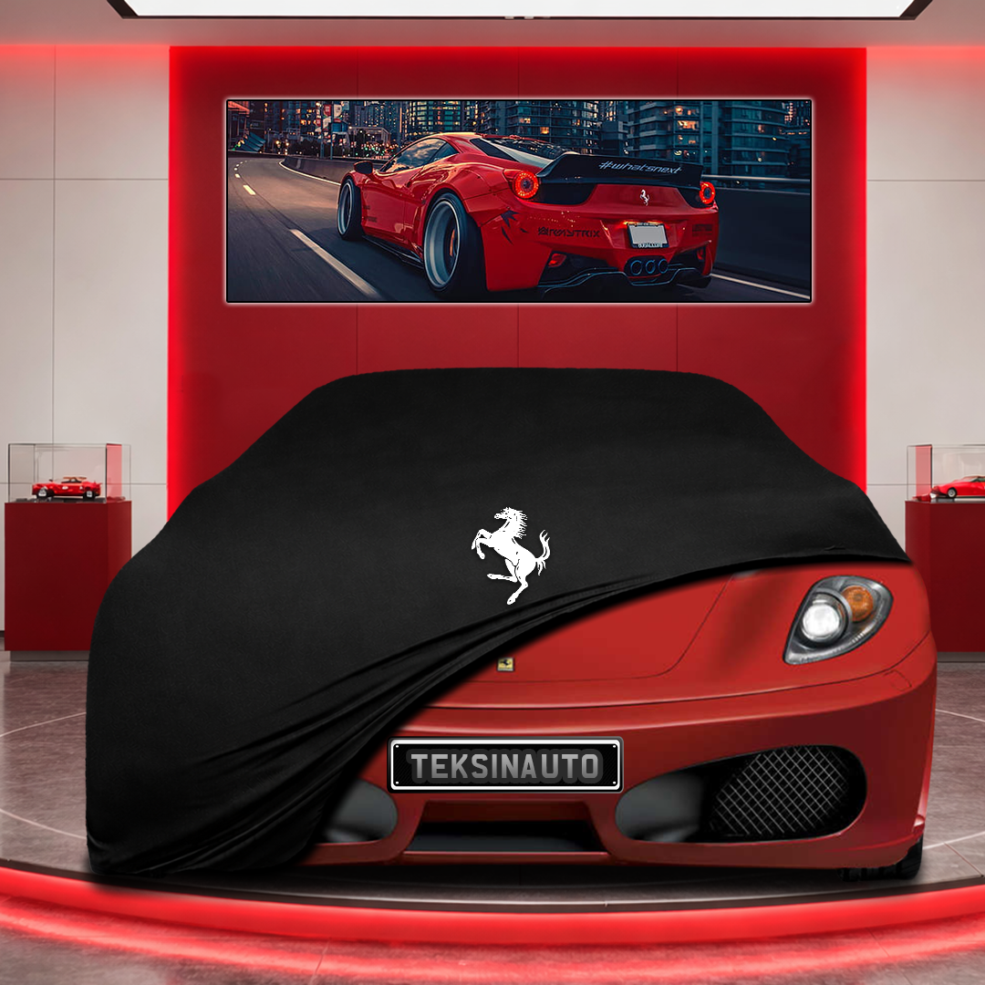 Ferrari F430 Custom Fit Indoor Car Cover Soft Stretch Black Gray Blue Red Dust Protection Garage Cover Laser Cut + Bag