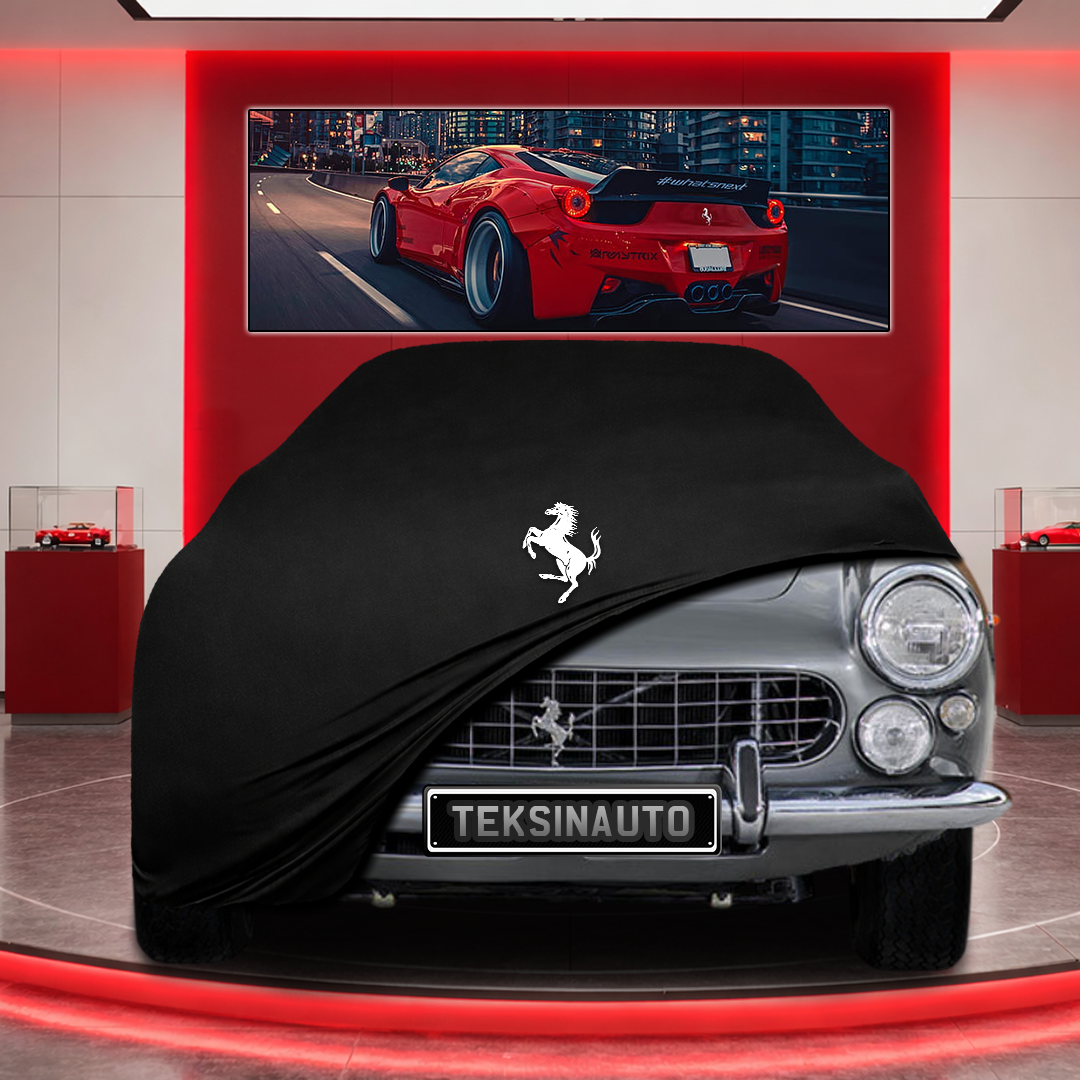 Ferrari 330 Custom Fit Indoor Car Cover Soft Stretch Black Gray Blue Red Dust Protection Garage Cover Laser Cut + Bag