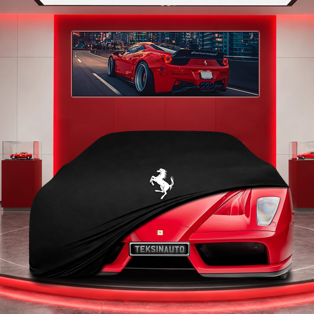 Ferrari Enzo Custom Fit Indoor Car Cover Soft Stretch Black Gray Blue Red Dust Protection Garage Cover Laser Cut + Bag