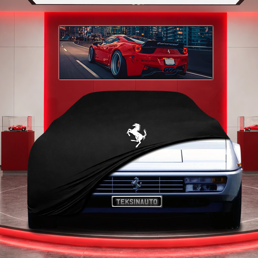 Ferrari Mondial Custom Fit Indoor Car Cover Soft Stretch Black Gray Blue Red Dust Protection Garage Cover Laser Cut + Bag