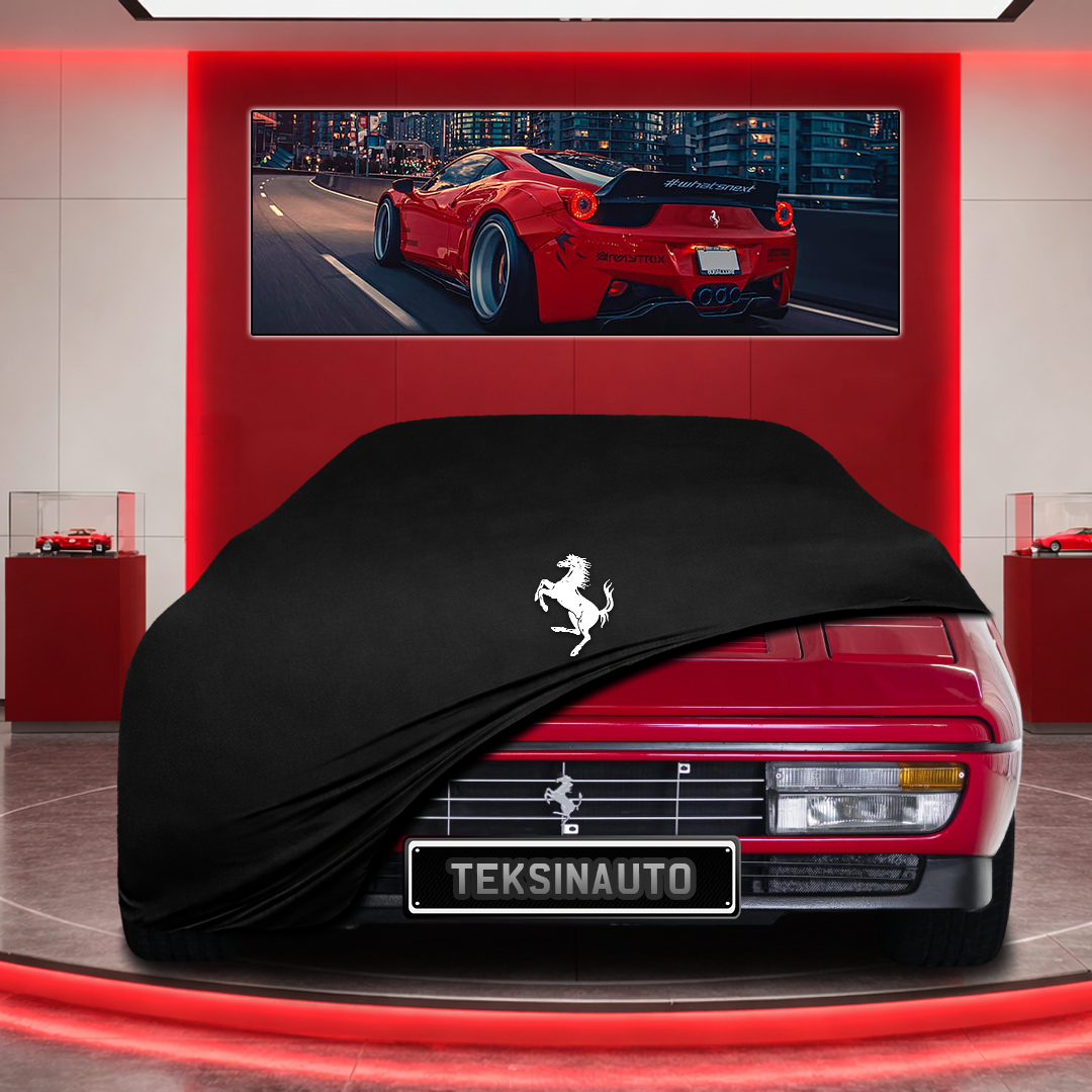 Ferrari 328 Custom Fit Indoor Car Cover Soft Stretch Black Gray Blue Red Dust Protection Garage Cover Laser Cut + Bag