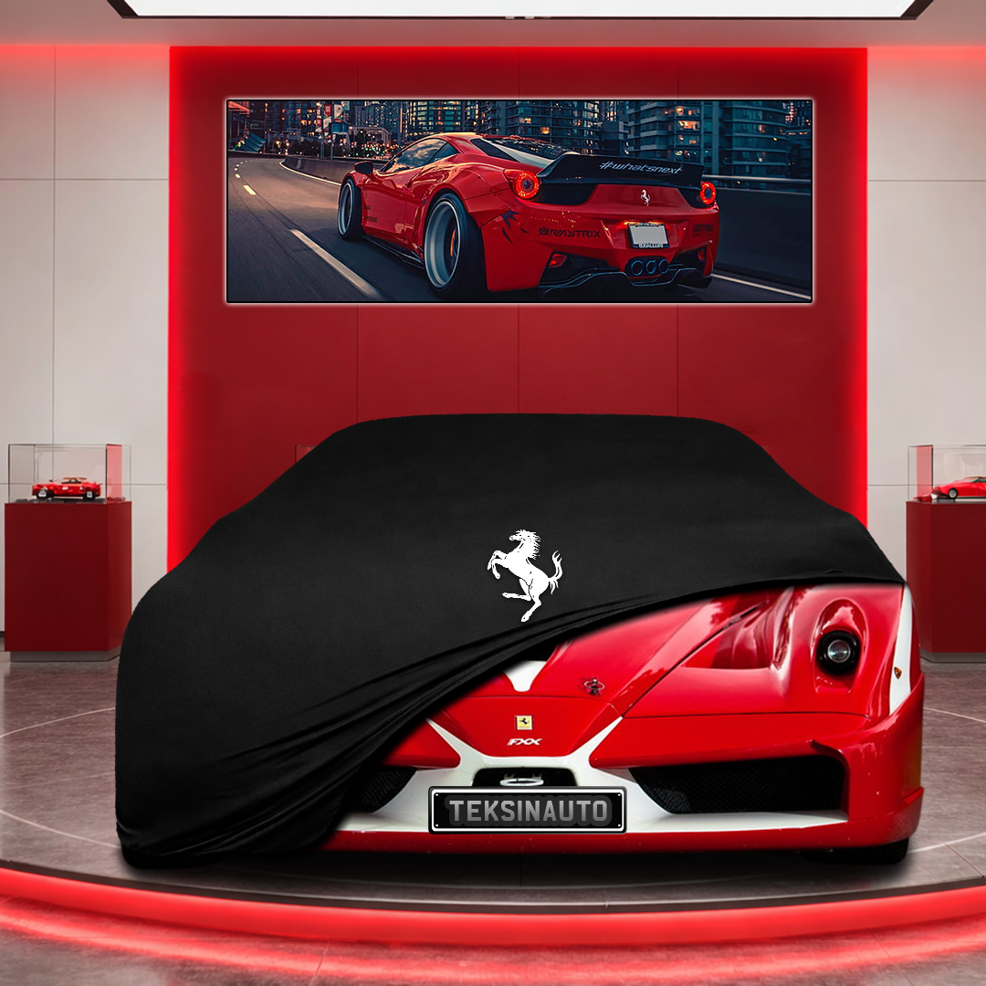 Ferrari FXX Custom Fit Indoor Car Cover Soft Stretch Black Gray Blue Red Dust Protection Garage Cover Laser Cut + Bag