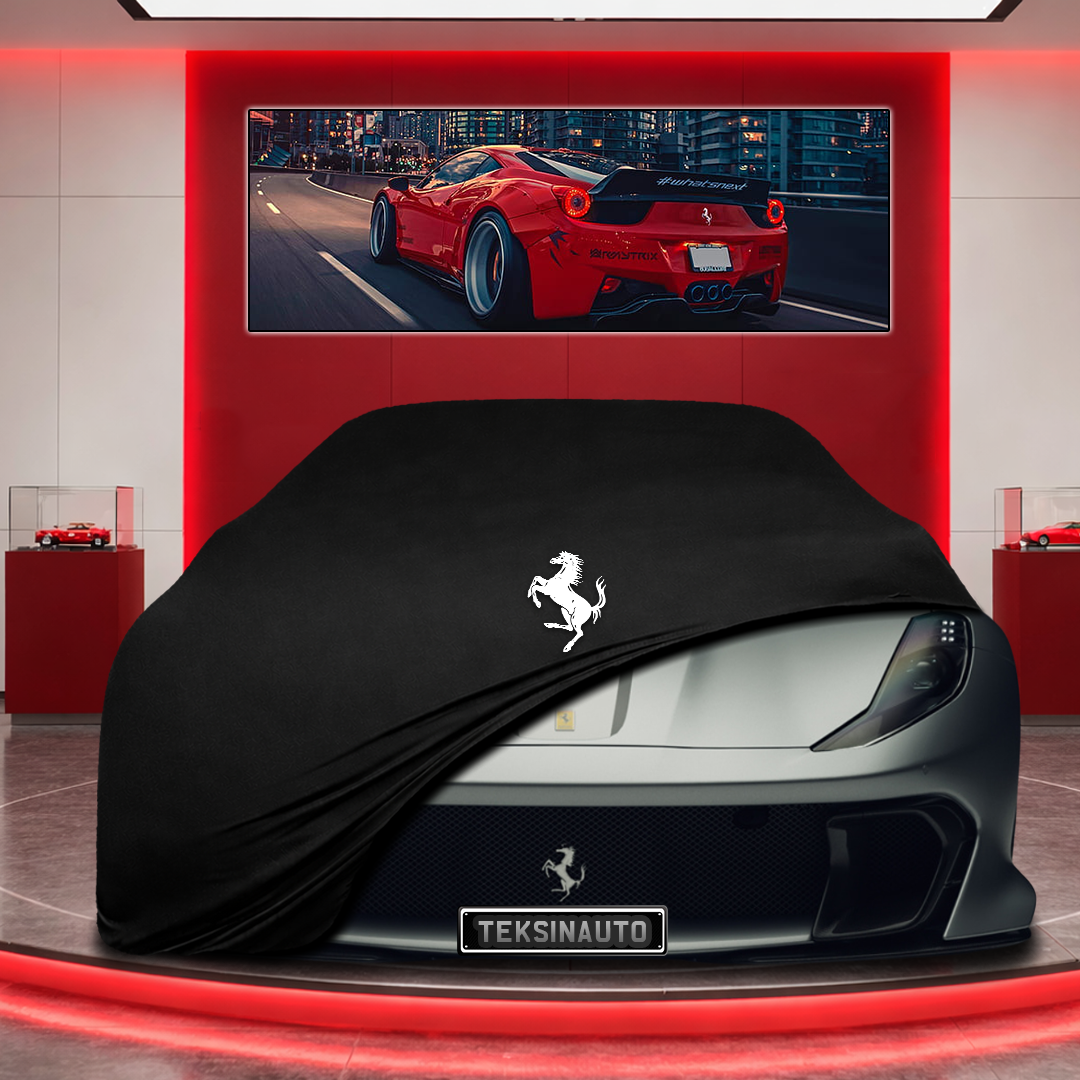 Ferrari 812 Competizione Custom Fit Indoor Car Cover Soft Stretch Black Gray Blue Red Dust Protection Garage Cover Laser Cut + Bag