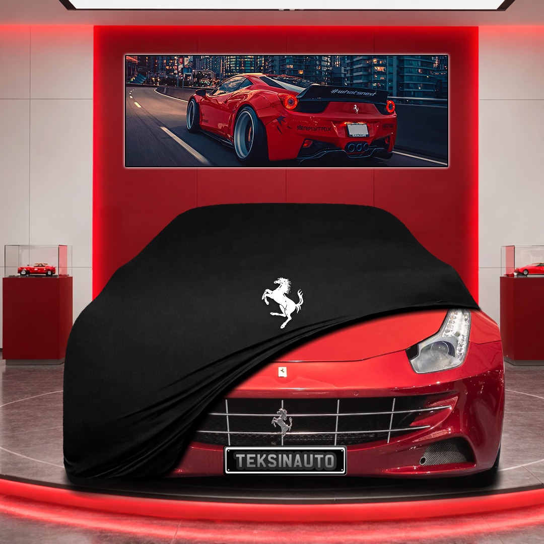 Ferrari FF Custom Fit Indoor Car Cover Soft Stretch Black Gray Blue Red Dust Protection Garage Cover Laser Cut + Bag