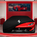 Ferrari Sergio Custom Fit Indoor Car Cover Soft Stretch Black Gray Blue Red Dust Protection Garage Cover Laser Cut + Bag