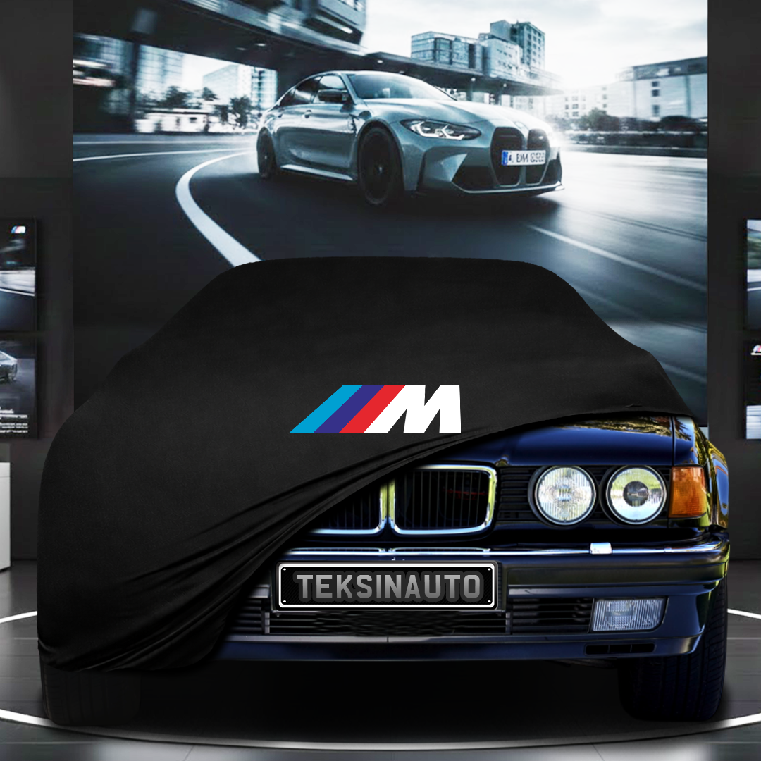 BMW 7 E32 (1986-1994) Custom Fit Indoor Car Cover Soft Stretch Black Gray Blue Red Dust Protection Garage Cover Laser Cut + Bag