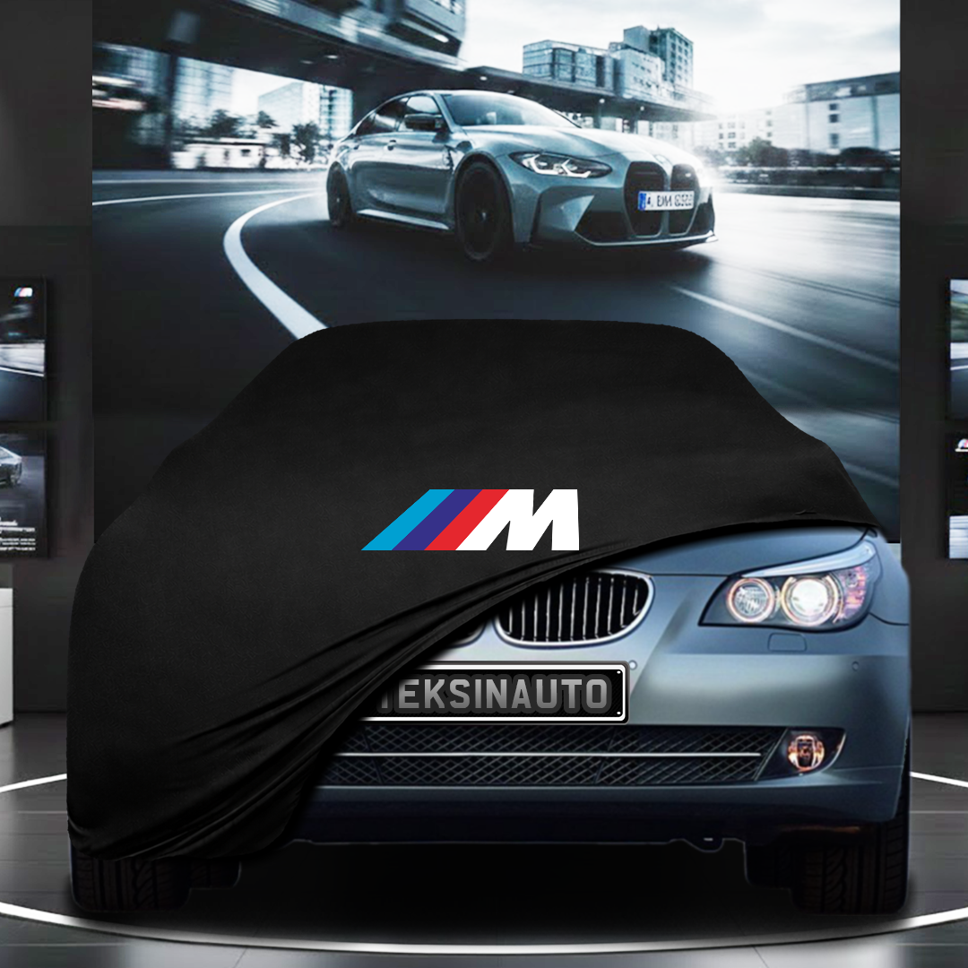 BMW E60 M5 (2003-2010) Custom Fit Indoor Car Cover Soft Stretch Black Gray Blue Red Dust Protection Garage Cover Laser Cut + Bag