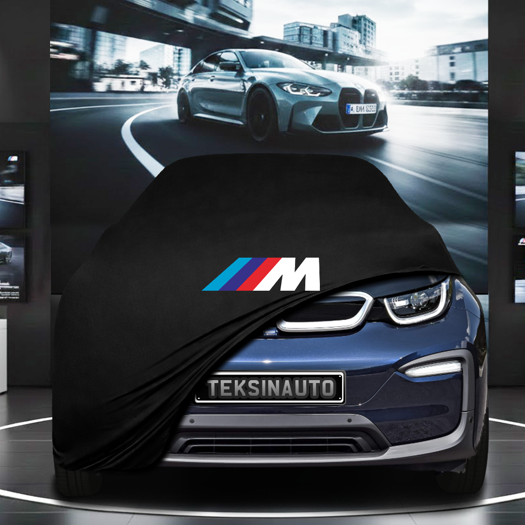 BMW İ3 Custom Fit Indoor Car Cover Soft Stretch Black Gray Blue Red Dust Protection Garage Cover Laser Cut + Bag