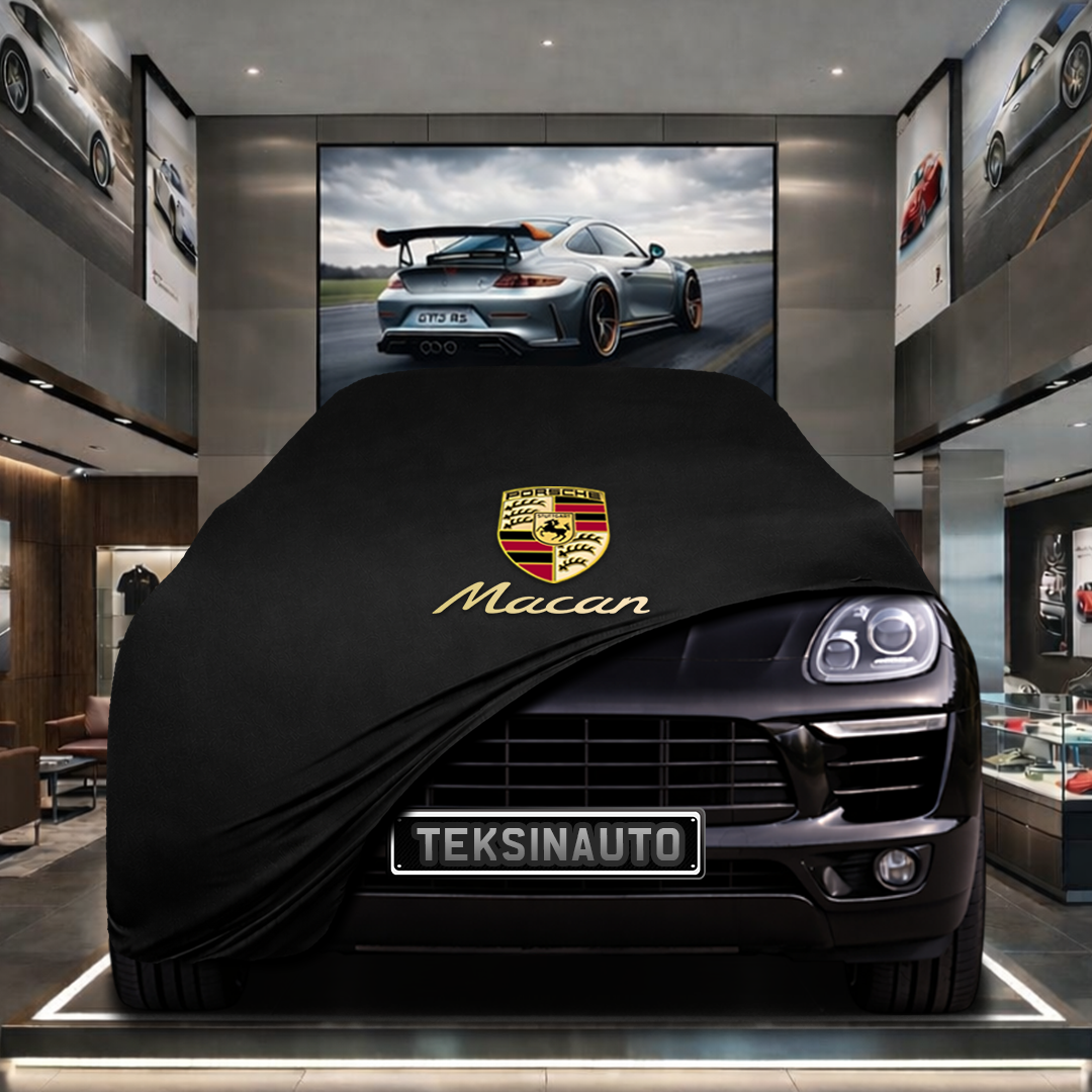 PORSCHE MACAN 1 95B Custom Fit Indoor Car Cover Soft Stretch Black Gray Blue Red Dust Protection Garage Cover Laser Cut + Bag