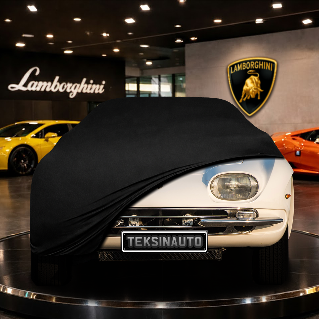 Lamborghini 350 GT (1964-1967) Indoor Car Cover Custom Fit, Black, Gray, Blue, Red Color