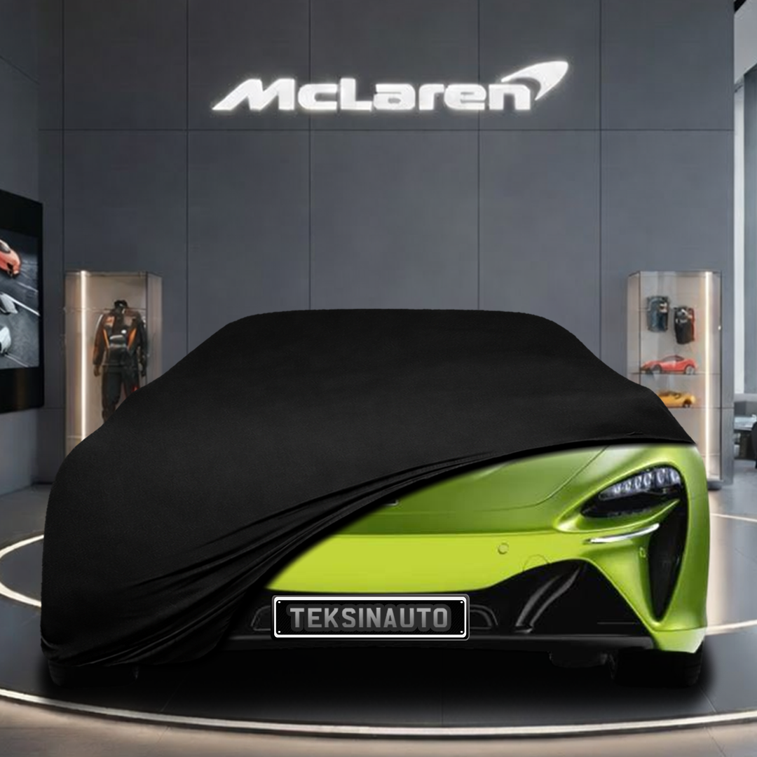 McLaren Artura (2021-) Custom Fit Indoor Car Cover Soft Stretch Black Gray Blue Red Dust Protection Garage Cover Laser Cut + Bag