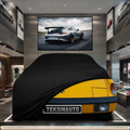 PORSCHE 914 1969-1976 Custom Fit Indoor Car Cover Soft Stretch Black Gray Blue Red Dust Protection Garage Cover Laser Cut + Bag