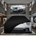 PORSCHE 911 GT3 RS Custom Fit Indoor Car Cover Soft Stretch Black Gray Blue Red Dust Protection Garage Cover Laser Cut + Bag (Kopya)