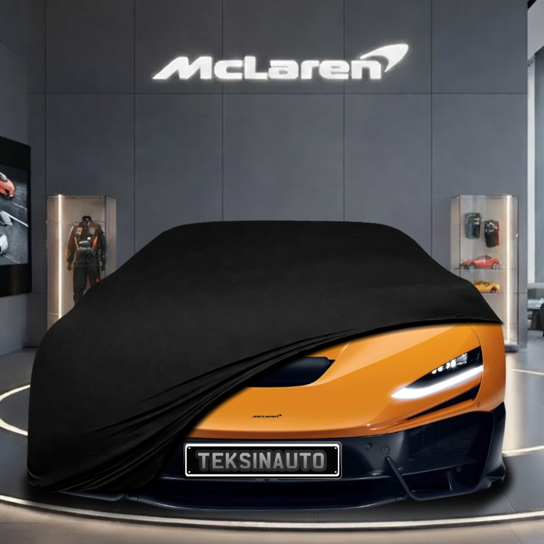 McLaren W1 (2025-) Custom Fit Indoor Car Cover Soft Stretch Black Gray Blue Red Dust Protection Garage Cover Laser Cut + Bag