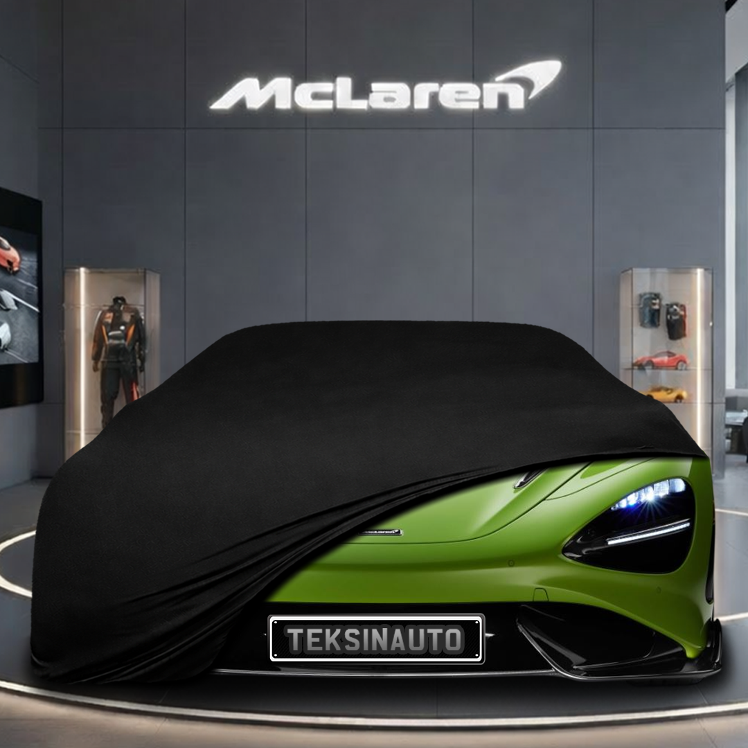 McLaren 765LT (2020-) Custom Fit Indoor Car Cover Soft Stretch Black Gray Blue Red Dust Protection Garage Cover Laser Cut + Bag