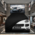 Porsche Cayenne 3 (2017-) Custom Fit Indoor Car Cover Soft Stretch Black Gray Blue Red Dust Protection Garage Cover Laser Cut + Bag