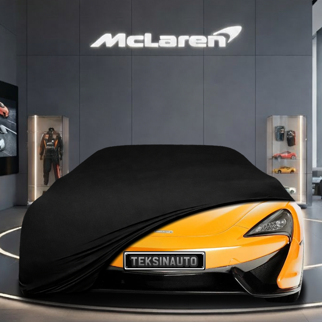 McLaren 570S (2015-) Custom Fit Indoor Car Cover Soft Stretch Black Gray Blue Red Dust Protection Garage Cover Laser Cut + Bag